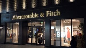 The front of an Abercrombie & Fitch (ANF) location.