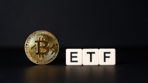 Bitcoin ETF Concept, Cryptocurrency ETF. BRRR ETF