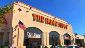 a Home Depot store is seen from the outside