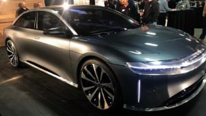 A photo of the Lucid Motors (LCID) Air EV from 2018.