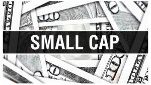 Small-cap growth vector image with dollar bill backdrop. Small-cap stocks to buy