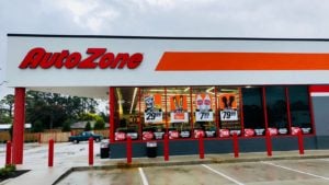 An AutoZone (AZO) storefront in Saint Augustine, Florida.