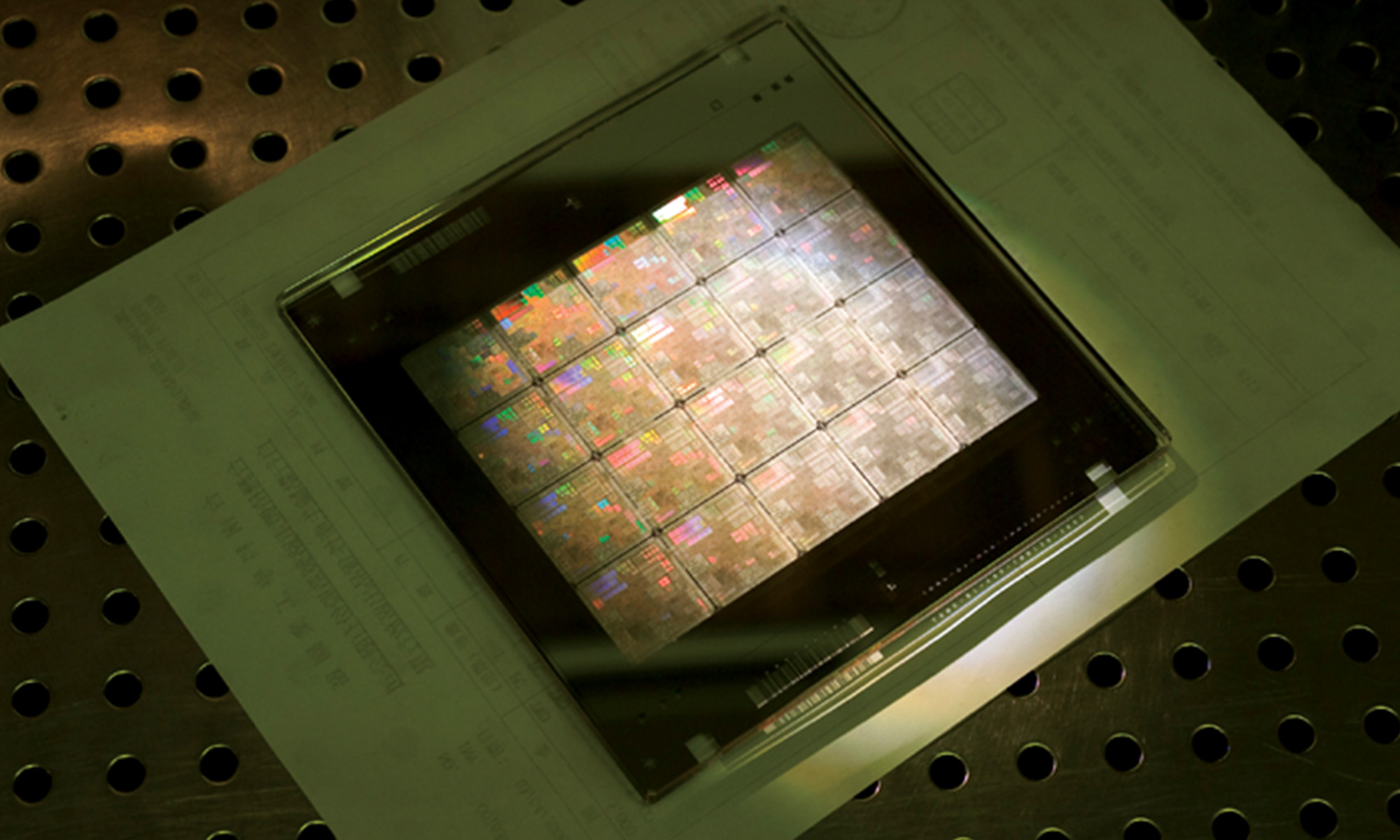 A set of wafers made by Taiwan Semiconductor.
