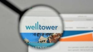 WellTower (WELL) logo displayed on a website and magnified
