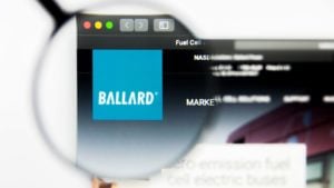 Ballard Power Systems Inc logo visible on display screen