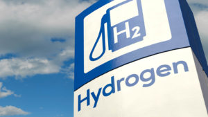 An image of a hydrogen fueling station against a blue sky. top hydrogen stocks to buy. Hydrogen Stocks