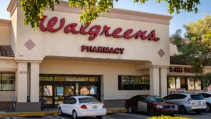 Walgreens (WBA) store exterior and sign in Pompano Beach, Florida