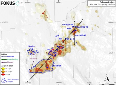 Figure 1: Galloway trend drilling (CNW Group/Fokus Mining Corporation)