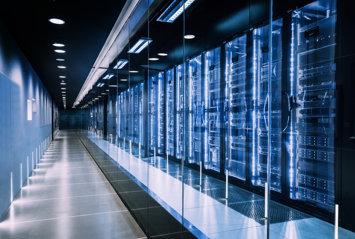 Servers in a data center.